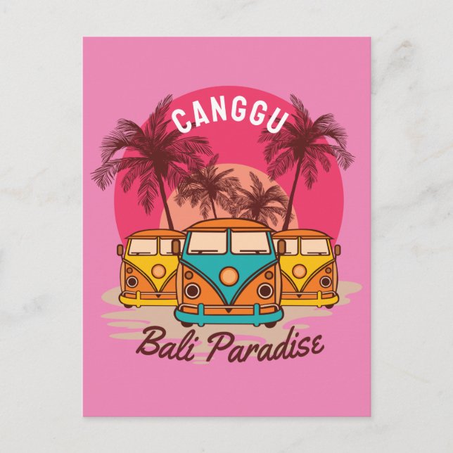 Cartão Postal paraíso de canggu bali (Frente)
