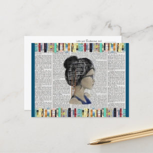 Cartão Postal Paraíso dos Leitores Whimsical