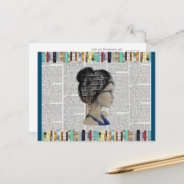 Cartão Postal Paraíso dos Leitores Whimsical (Frente/Verso In Situ)