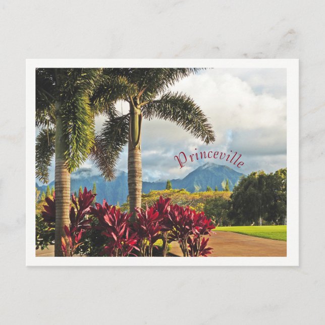 Cartão Postal "Paraíso Tropical"/Princeville, Kauai (Frente)