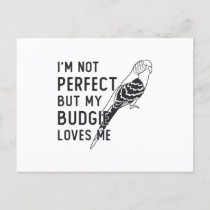 Cartão Postal Parakeet Lover My Budget Me ama Birds Budgerigar