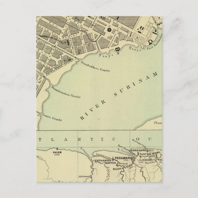Cartão Postal Paramaribo Surinam (Frente)