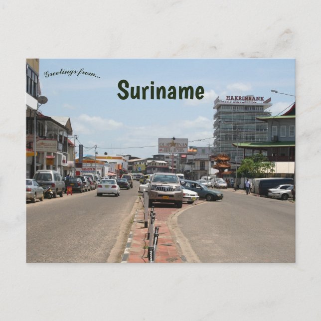 Cartão Postal Paramaribo Suriname (Frente)