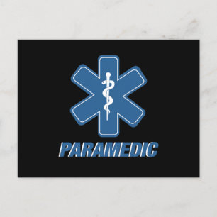 Cartão Postal Paramédico EMS EMT Ambulância Medicina Primeiros S