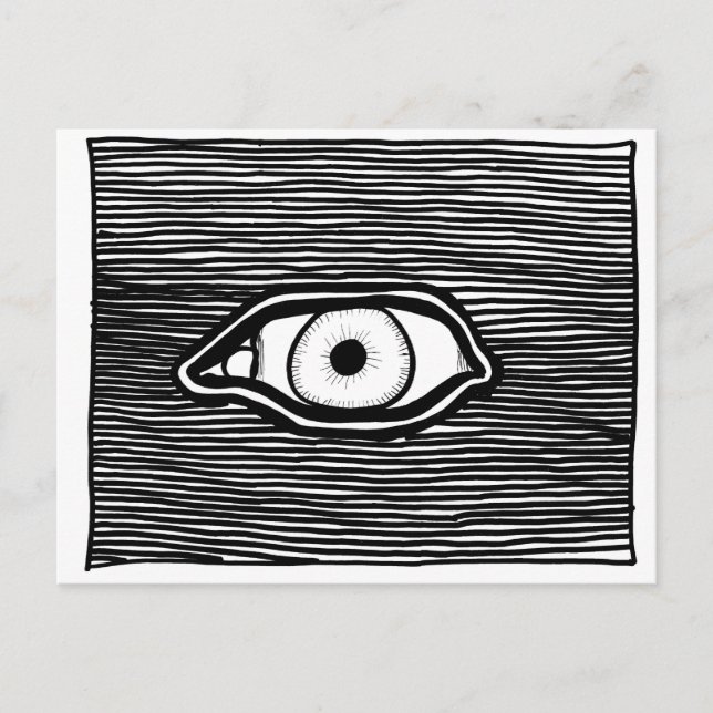Cartão Postal ParanormalPrints Post Card 'Omniscient Eye' (Frente)