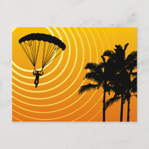 Cartão Postal paraquedismo
