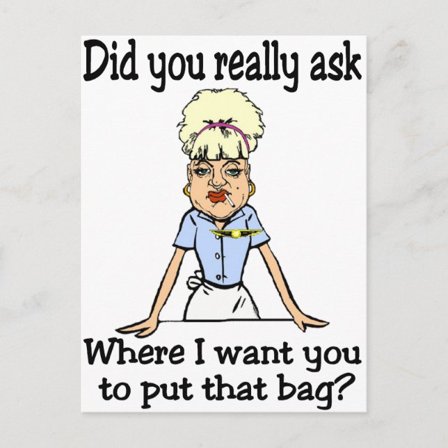 Cartão Postal Parar a bolsa (Frente)