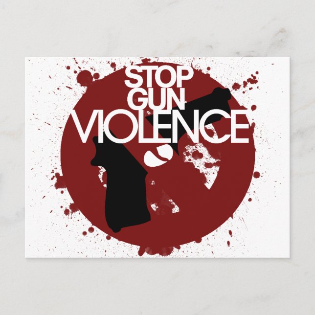 Cartão Postal parar a violência com armas (Frente)