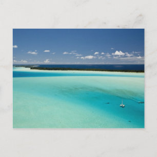 Cartão Postal Parasailing sobre a bela lagoa de Bora 4
