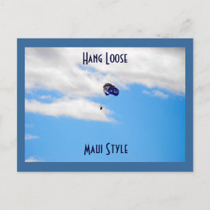 Cartão Postal Paraseando em Lahaina, Maui Hawaii