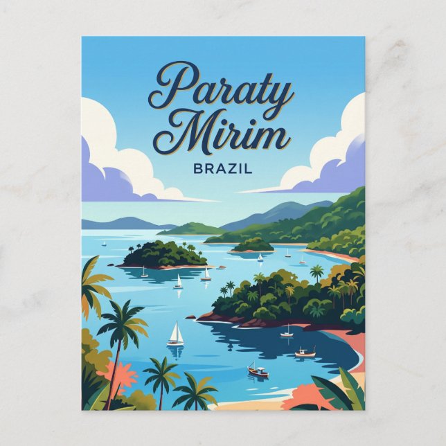 Cartão Postal Paraty Mirim Brasil (Frente)