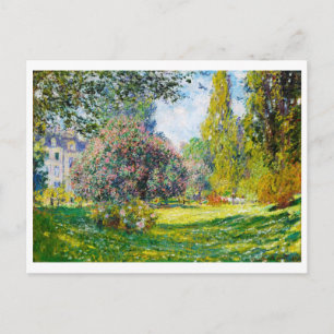 Cartão Postal Parc Monceau, Paris Claude Monet
