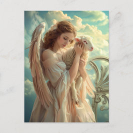 Cartão Postal Parceiro da Serenidade Celestial com Carneiro