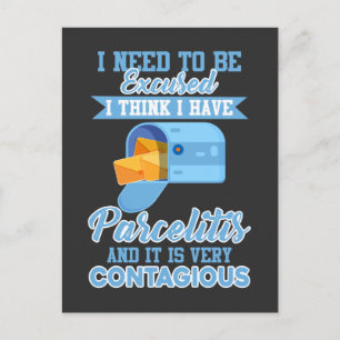 Cartão Postal Parcela do Correio do Operário Funny