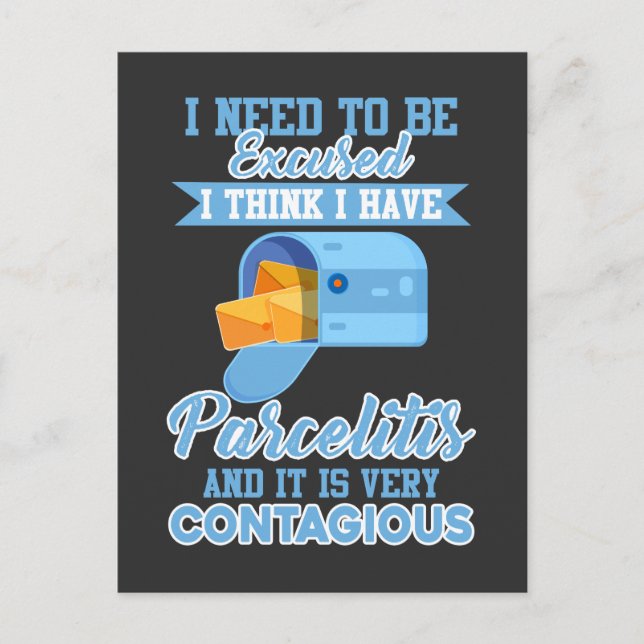 Cartão Postal Parcela do Correio do Operário Funny (Frente)