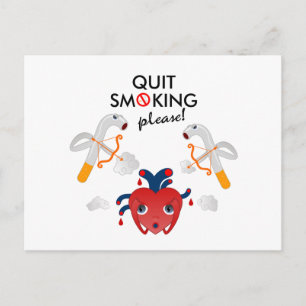 Cartão Postal Pare de fumar, por favor.