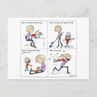 Cartão Postal Pare de tentar