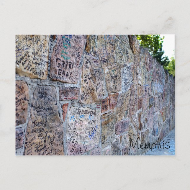 Cartão Postal Parede de Autográficos (Frente)