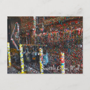 Cartão Postal Parede de goma de Seattle