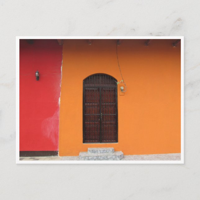 Cartão Postal paredes coloridas granada (Frente)