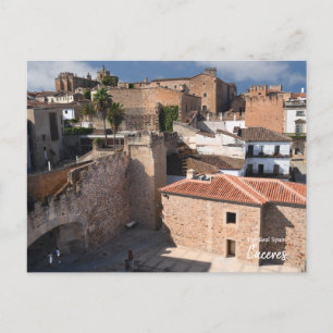 Cartão Postal Paredes pedras de Caceres, Espanha