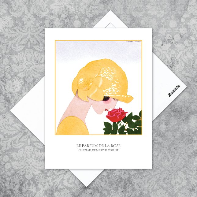 Cartão Postal Parfum de la Rosa Marty Art Deco (Criador carregado)