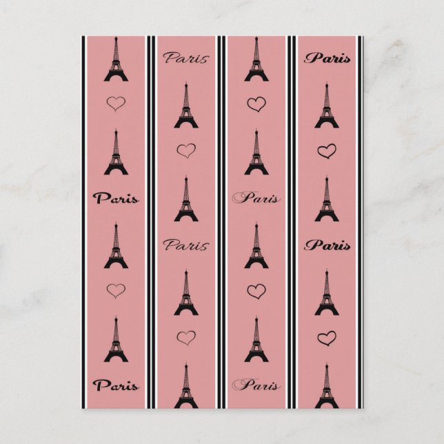 Cartão Postal Paris (Frente)
