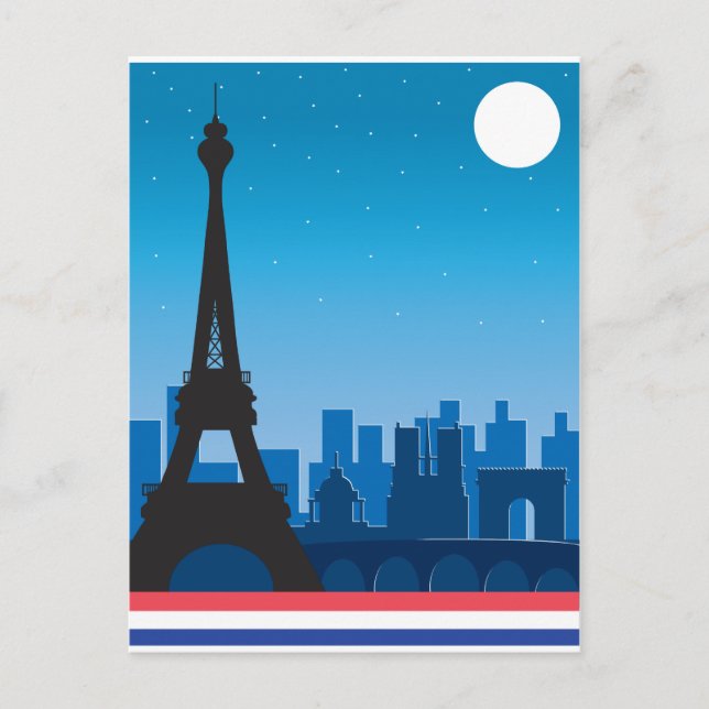 Cartão Postal Paris (Frente)