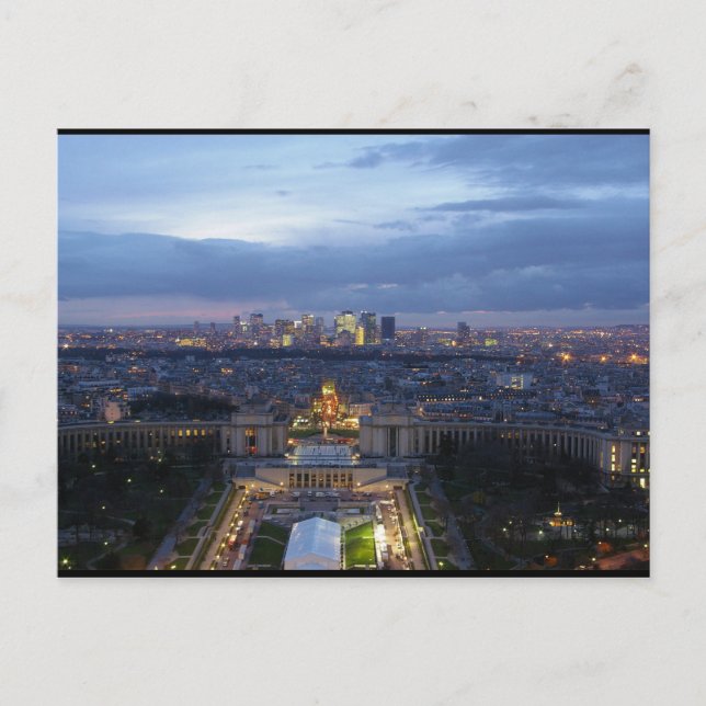 Cartão Postal Paris à Noite (Frente)