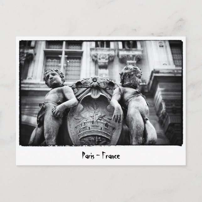 Cartão Postal Paris - Arte Boêmia, Estatutos, França (Frente)