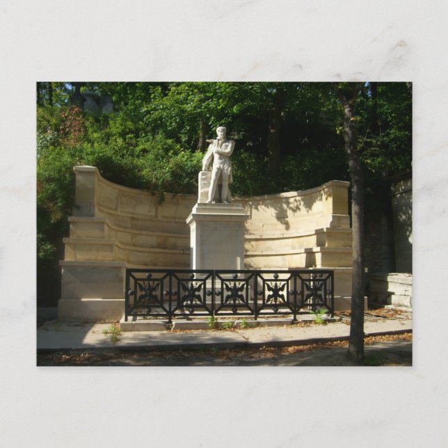 Cartão Postal Paris - cemitério do Père-Lachaise - (Frente)
