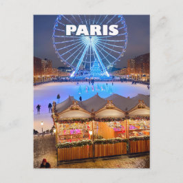 Cartão Postal Paris Christmas Wonder
