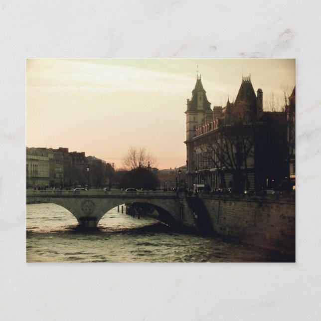 Cartão Postal Paris, cidade do amor... (Frente)