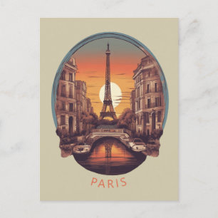 Cartão Postal Paris, Cidade do Amor e Luz