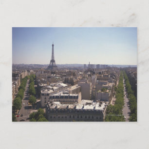 Cartão Postal Paris cityscape, Paris, França