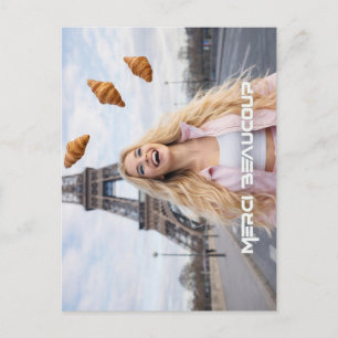 CARTÃO POSTAL PARIS - CROISSANTS ENGRAÇADOS