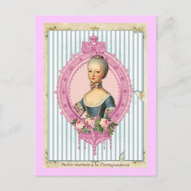 Cartão Postal Paris e Antoinette (Frente)