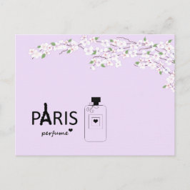 Cartão Postal Paris em Flor
