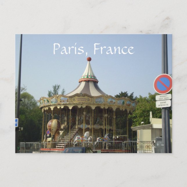 Cartão Postal Paris, França (Frente)