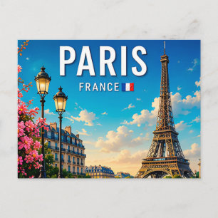 Cartão Postal Paris França Cidade Eterna da Luz