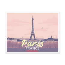 Paris França Eiffel Tower Pastel Viagem Design