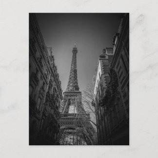 Cartão Postal paris frança preto e branco