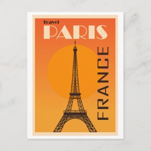 Cartão Postal Paris, França, Viagens vintage