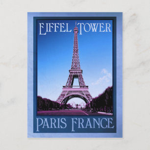 Cartão Postal paris france vintage look