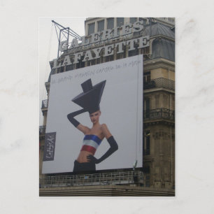 Cartão Postal Paris - Galerias Lafayette -