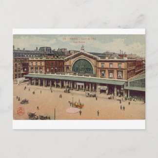 Cartão Postal Paris Gare de L'Est
