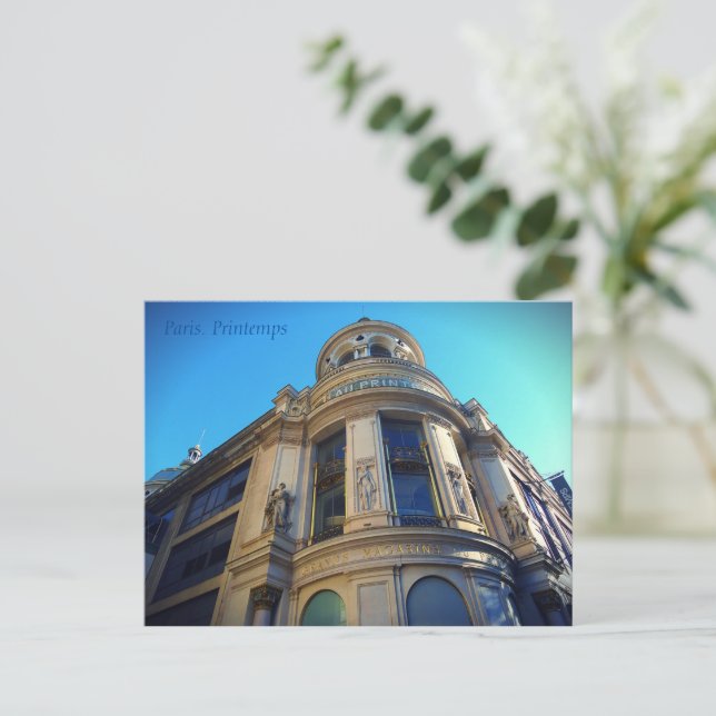 Cartão Postal Paris. Impressões. (Em pé/Frente)