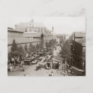 Cartão Postal Paris: Les Halles, C1900