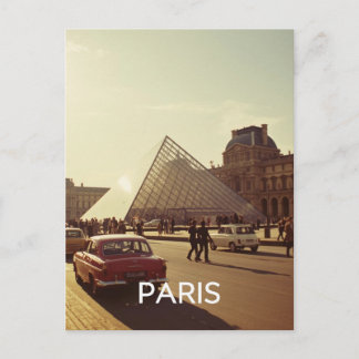 Cartão Postal Paris Louvre
