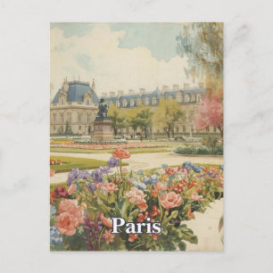 Cartão Postal Paris Louvre